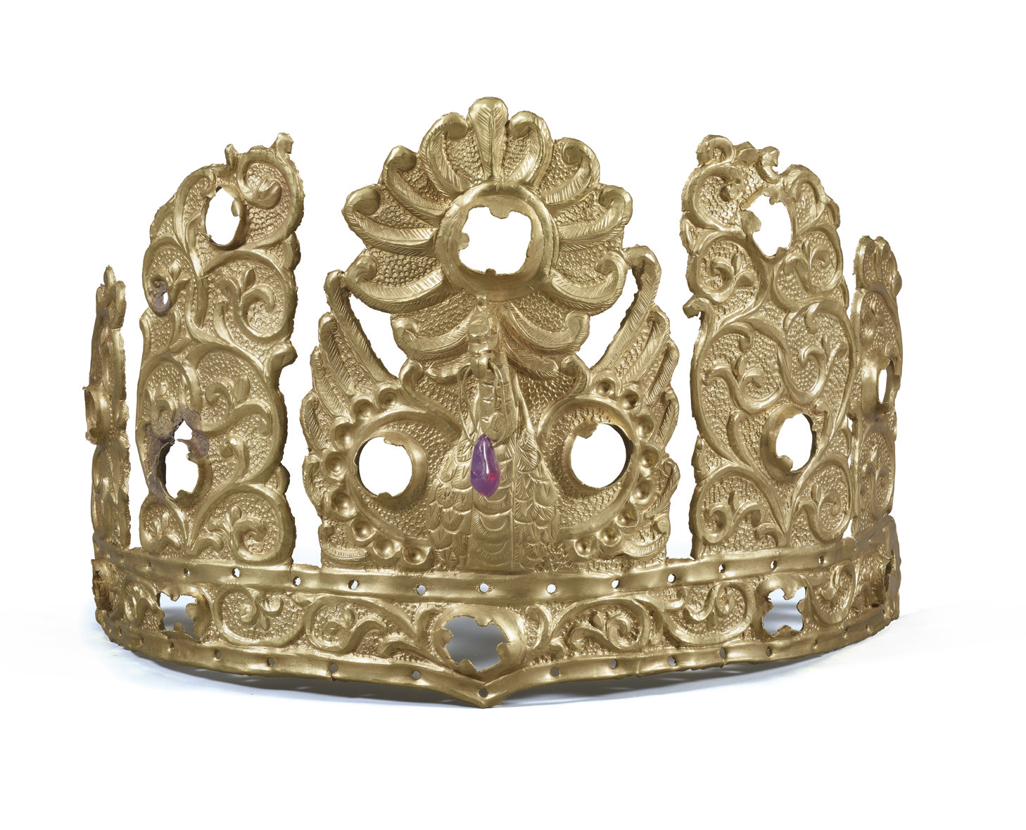 韓国 国宝王冠 天馬塚 新羅の金冠 24K メッキ 1/3 レプリカ